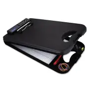 Saunders DeskMate II w/Calculator 1/2" Clip Cap 8 1/2 x 12 Sheets Black 00534