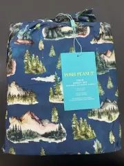 posh peanut asher OPEN MOUNTAIN BLUE Twin 3 Piece Sheet