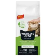 WORLDS BEST Cat Litter Clumping 12.7kg Natural Unscented Long Lasting Pet Waste