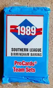 1989 Birmingham Barons Sealed Team Set (ProCards) Robin Ventura AA Minor League