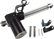 24V DC Electric Linear Actuator with Mounting Bracket 6000N/1320LB Heavy Duty Actuators Controller 1.97inch (50mm) Small Push-Rod for Massage Bed TV Table Lift