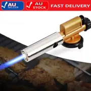 Butane Gas Blow Torch Camping BBQ Flame Fire Gun Metal Body Welding Soldering AU