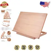 Adjustable Beech Wood Drawing Board & Easel - 6 Angles for Artists & Students