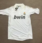 Real Madrid Offical Jersey Home BWIN White Shirt Soccer Football Sz M BRAND NEW