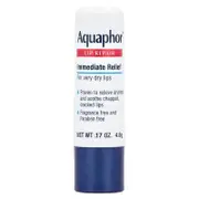 Aquaphor, Lip Repair Stick, Immediate Relief, Fragrance Free, 0.17 oz (4.8 g)