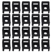 100 Pcs Cable Tie Base Push in Zip Mount Cord Organizer for Desk