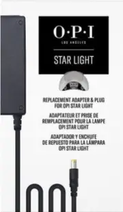 Opi Replacement adapter for Star Light Gel Lamp (Replacement Lamp Adapter – US Plug)