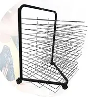 Art Drying Rack,15 Shelves Mobile Cart for Painting Paper Craft Paint Artwork Wire Rack Storage,Home and Art School Drying Rack