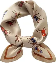 [Pemilosci] Fashion Hair Scarf for Women Soft Silk Feeling Head Scarves Head Wrap Square Bandanas 27.5× 27.5 inches