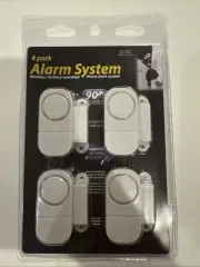 NEW 4-Pack Personal Security Wireless Home Window Door Security Alarm Sensor