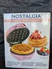 Nostalgia My Mini Personal Electric Pink Waffle Maker NEW 2020