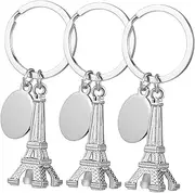 [TINEASUR] 3pcs Eiffel Tower Model Keychain Ladies Purse Ornament Wallet for Keys Keychain Decoration Metal Key Chain Keychains for Women Key Ring France Child Alloy Bags