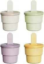 1Popsicle Mold Silicone Ice Cream Mold Cup with Popsicle Stick Food Grade Cream Maker Handmade Summer Tools Bar Kid Ice