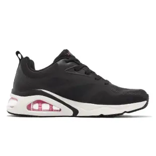 【SKECHERS】休閒鞋 Tres-Air-Revolution-Airy 女鞋 黑 白 氣墊 緩震 增高 運動鞋(177420BLK)