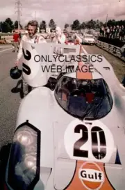 STEVE MCQUEEN LE MANS PORSCHE 917 GULF OIL SCCA CAN AM AUTO RACING 12X18 POSTER