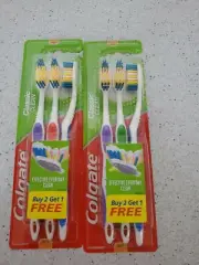2pk 3pcs each Colgate Toothbrush Soft Classic Clean