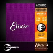 Elixir 16052 Acoustic Phosphor Bronze w/ Nanoweb Coating - Light (12-53)