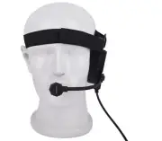 K1 Tactical U94 PTT Unilateral Headset Adjustable Strap Headphone for Baofeng