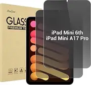 ProCase iPad Mini A17 Pro 2024 iPad Mini 6th Generation 2021 8.3" Privacy Screen Protector, Anti-Spy Tempered Glass Tinted Screen Film Guard for 8.3-inch iPad Mini 7th 6th 2024 2021 Release -2 Pack