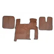 Brown Eco Leather Floor Mats for MAN TGX Two Drawers Automatic RightHandD models
