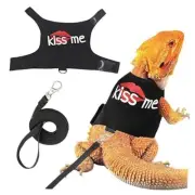 Bearded Dragon Leash and Harness, Adjustable Lizard Reptiles Harness Clothes
