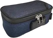 EUIOOVM Lay Flat Cosmetic Bag Lockable Makeup Storage for Easy Access and Organization Makeup Bag Storage Bag with Combination, D