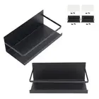 2Pcs Magnetic Spice Rack Iron Fridge Shelf W/4 Removable Hooks For Spices Oil AU