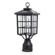 ST4324Q-B Solar Post Light Squared Frame Exterior Waterproof Led Fixture for ...