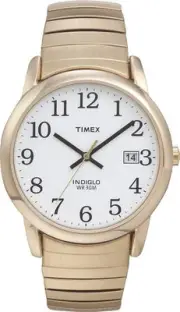 Timex Gold-Tone Expansion Easy Reader Mens Watch