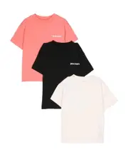 set-of-three logo-print T-shirts 8Y,10Y White