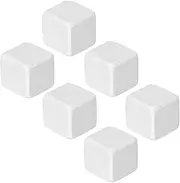 QITERSTAR 6 Pieces Reptiles Mineral Stones, 0.5x0.5x0.5in Safe Fish Tank Calcium Stones for Freshwater Aquarium Tank Daily Terrestrial Animals Reptiles Turtles (White)