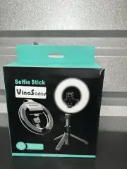 NEW Extendable RING LIGHT with SELFIE STICK with Built In Battery