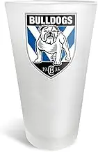 Canterbury Bulldogs NRL Frosted Conical Glass 450ml