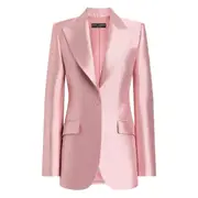 [Dolce & Gabbana] Dolce & Gabbana Satin Tailored Blazer 40 IT PINK