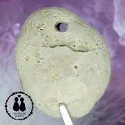 HOLEY HAG STONE NATURAL SURF TUMBLED BEACH ROCK WISHING GOOD LUCK FAIRY #1282