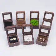 Earrings Ring Storage Box Wooden Box Jewelry Display Proposal Engagement Wedding