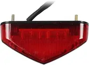 Turn Signal Indicator 12V LED Brake Tail Light Turn Signal License Plate Light for Motorcycle Scooter Signal Lamp Accessories (Color : Red)