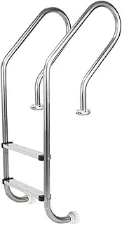 Swimming Pool Ladder,Preventing Slips Steps Ladder,2/3-Step Double Handrails Stairs,for Swim Gym and in Groundc,Bearing Capacity 200kg(1300x500x180mm)