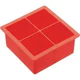 在飛比找遠傳friDay購物優惠-《BarCraft》四格方塊製冰盒(紅) | 威士忌 冰塊盒