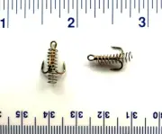 50 Gerry's Tackle 2X Strength Bronze Dough Bait Treble Fish Hooks Size 12