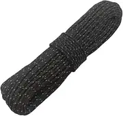 Legnowit 2mm Reflective Guyline Camping Paracord, Ultralight Thin Cord Rope for Tarp Rain Fly Tent Camping, 20m (Black)