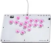 JZW-Shop Arcade Stick T16, All-Button Arcade Controller for Switch/PC/PS4/PS3 /Steam Deck, Slim Arcade Fight Stick Game Keyboard with Turbo & Custom RGB, Supports Hot-Swap & SOCD
