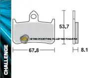 FOR HONDA VTR F FIRESTORM 1000 1999 99 FRONT SINTERED BRAKE PADS BRAKING METAL