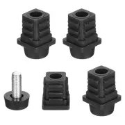 4 Set Leveling Feet M6x16x16mm Plastic Square Adjustable Furniture Leg Leveling