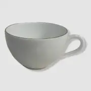 $120 Raynaud White Italian Renaissance Irise Gold Rim Moka Cup 3 oz.