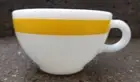 Pyrex Tableware Corning Coffee Teacup Mug BRIGHT YELLOW BAND RARE Glass 701