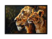 Tiger Cute Baby Framed Print Fine Art Poster Print
