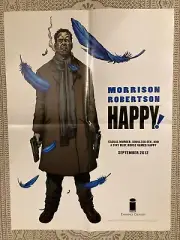 HAPPY GRANT MORRISON Retailer Exclusive Promo Poster 18x24" Folded Darick Rober