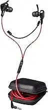 Trust Gaming GXT 408 Cobra Multiplatform Gaming in-Ear Earphones, Headphones with Mic, with Flexible Rubber Ear Hooks, Hard Case, Earphones for PC, Console, Laptop, Phone and Tablet - Black