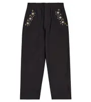 [Scotch & Soda Kids] Scotch & Soda Kids Embroidered cotton pants Y 6 black